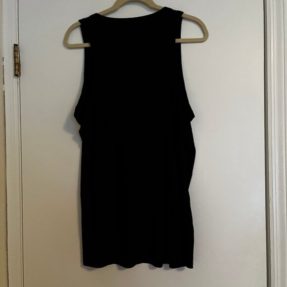 Torrid Size 3x Black Super Soft Ribbed Snap Front High Neck Tank - Picture 7 of 9